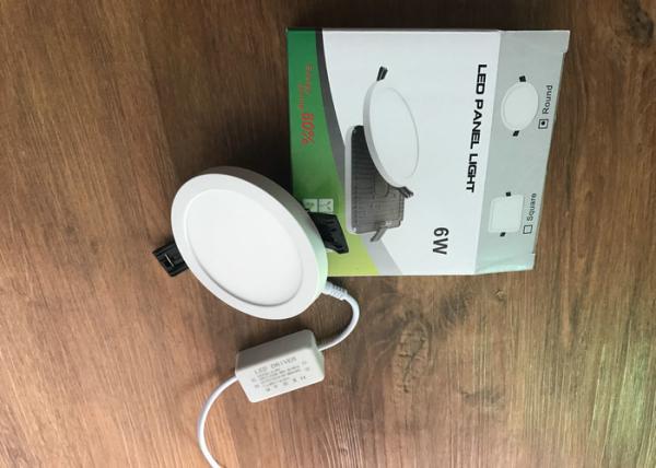 6 Watt Recessed LED Slim Panel Light Aluminum 50,000 hours 4000K 80RA 500LM 3 years