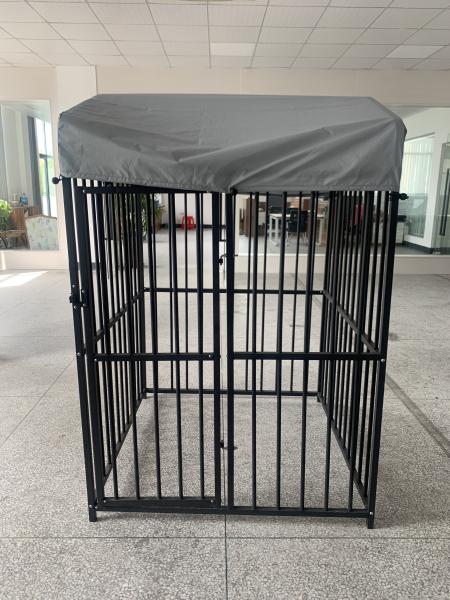 Outdoor Dog Kennel Heavy Duty Metal Frame Fence Dog Cage Outside Pen Playpen Dog Run House with Roof