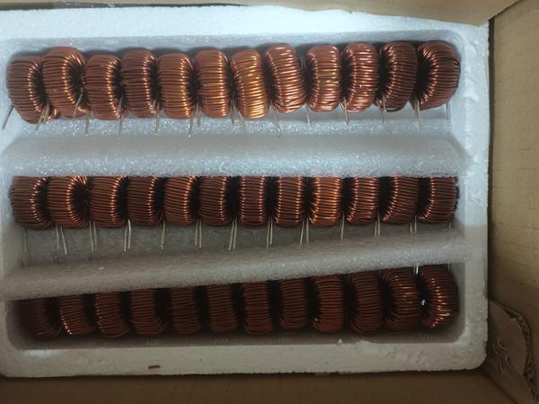 high permeability toroidal ferrite core through hole common mode choke coil filter inductor
