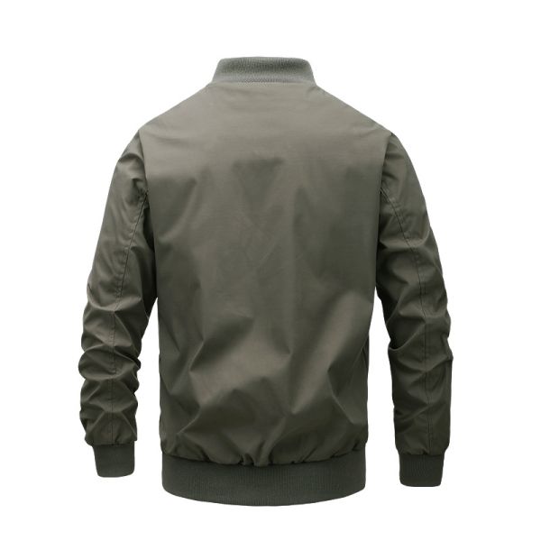 Фабрика OEM Производитель Ветровка с логотипом на заказ Весна Осень Полная верхняя одежда на молнии Повседневное тонкое пальто