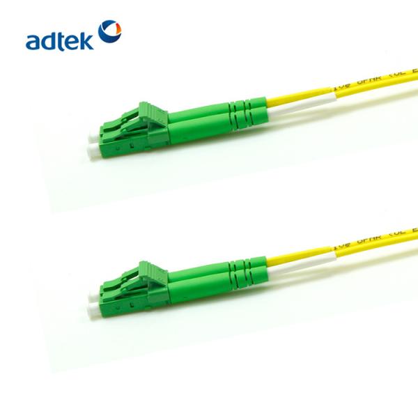 Single Mode Fiber Cable Diameter LC To LC Duplex Patch Cord PVC / LSZH / Plenum