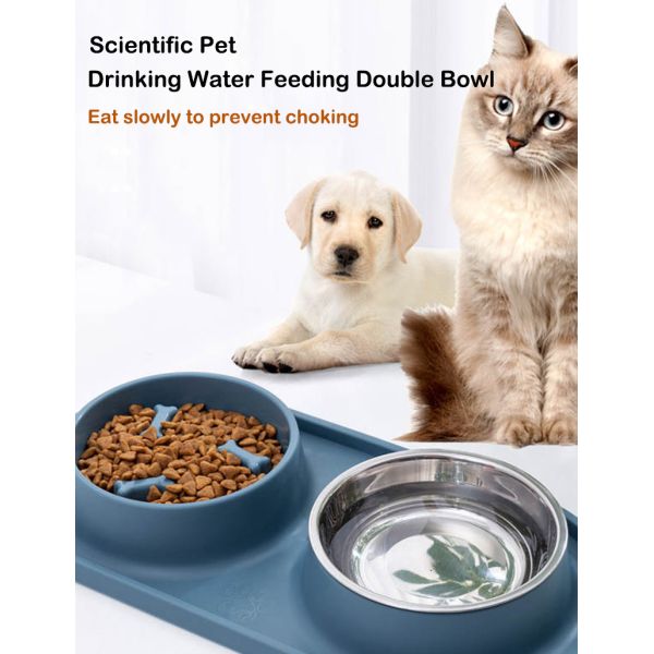 Slow Feeder Dog Food Bowl with Non-Spill Design and Environment-Friendly Advantage