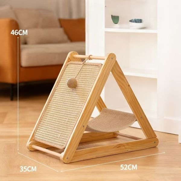 Cat toy sisal and wooden board For Small Dogs  and Cats Simple and practical