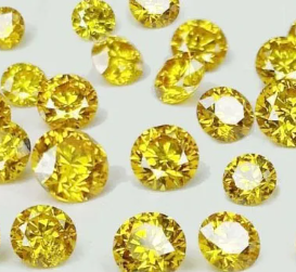 Vvs Vs Fancy Vivid Yellow Синтетические лаборатории выращенные драгоценные камни Hpht CVD Loose Diamond