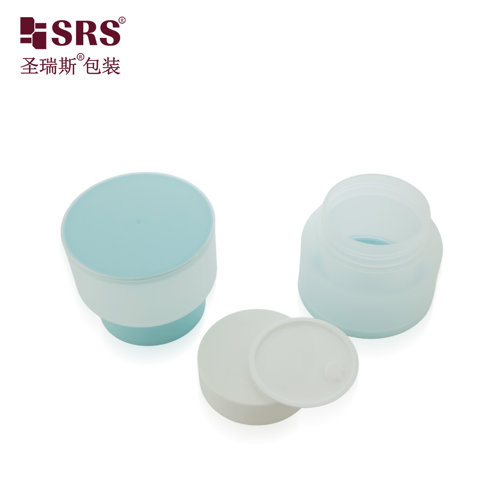 SRST Custom Logo Double Wall PP Cream Jar 30‑100g Cosmetic Packaging Container