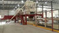 Linha de produção automática do painel de parede do cimento da fibra da estrutura compacta