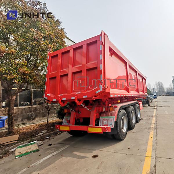 Hydraulic Dump Tipper Trailer 3 Axle Semi Trailer for Construction Waste/Sand Transport