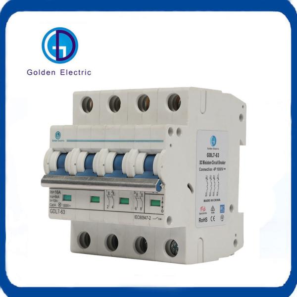 Mini Circuito Interruptor 10A 25A 63A DC 1000V MCB GDL7 1P/2P/3P/4P para Sistema de Energia Solar