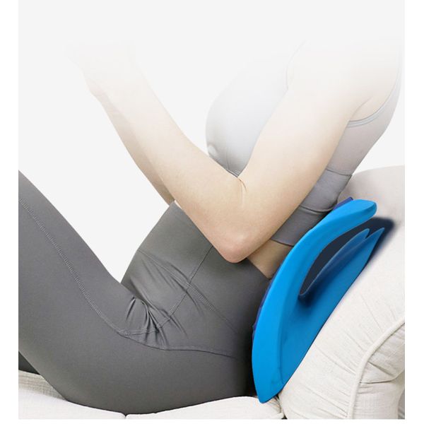 Cotton Blue Snoring Hotel Knitted Ergonomic Pillow for Back Support and Cervical Health