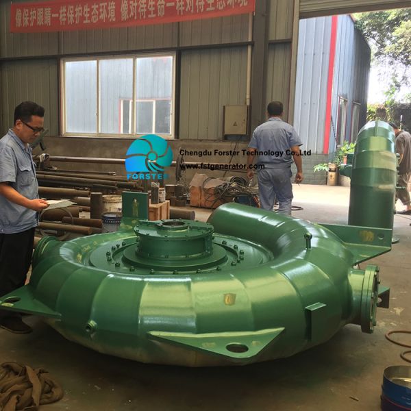 180kw - turbina hidroeléctrica de la presa 3.6mw, generador de poder eléctrico de la turbina del agua