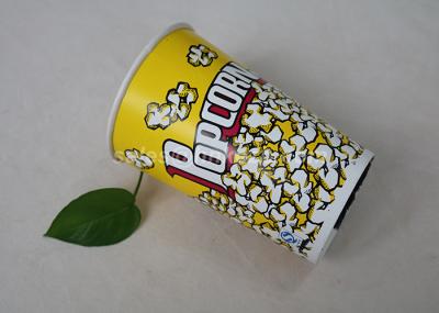 170 oz Yellow Color Custom Printed Paper Cups for Popcorn Large Capcity