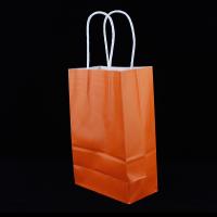 Sacs en papier revêtus de papier plastique recyclable avec poignée Kraft
