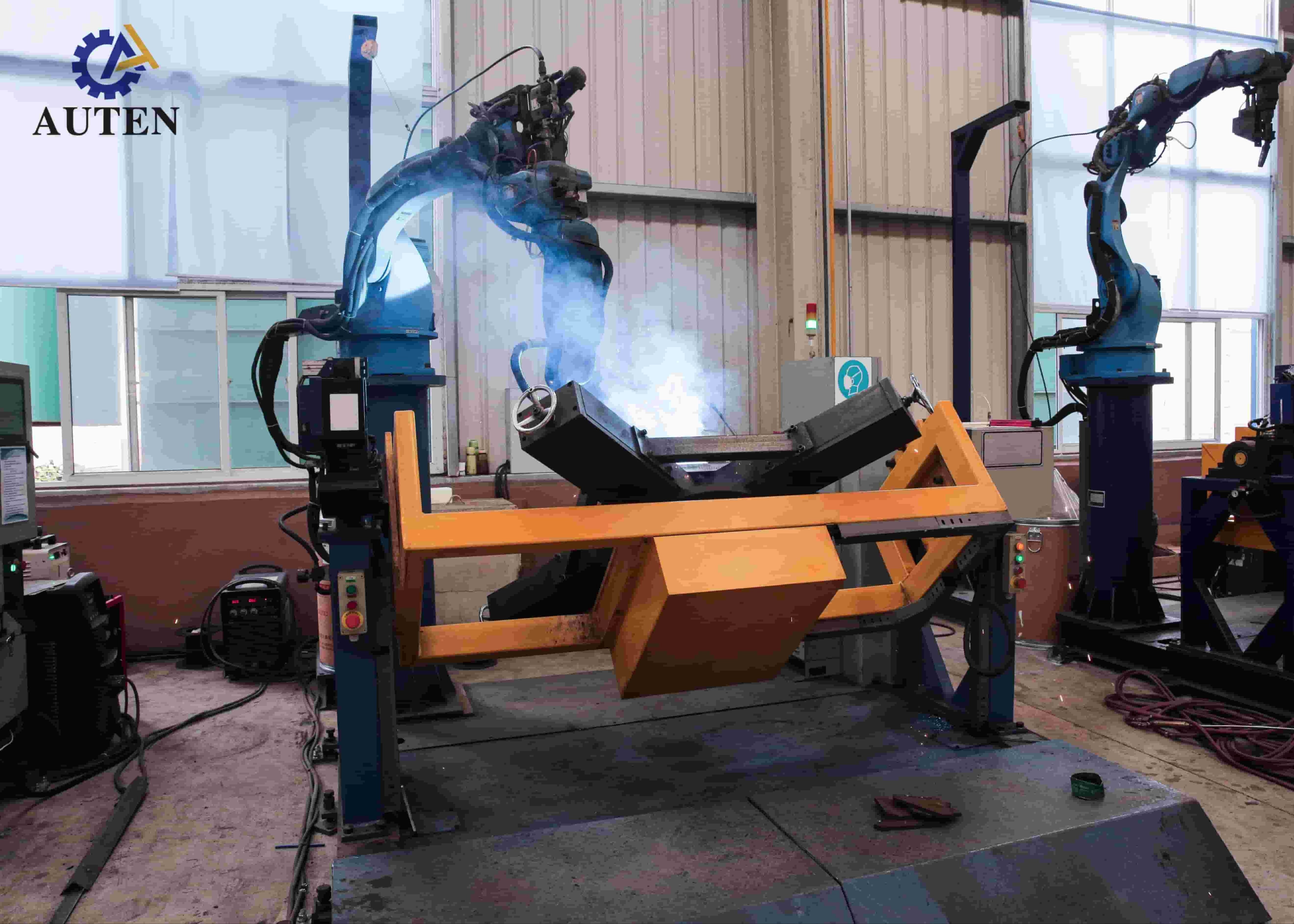 CNC Angle Punching Machine Dual Positioners 5 Axis Gantry Robot For Accurate Transmission Tower Welding