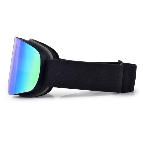 Custom Cylindrical OTG UV400 Anti Fog Ski Goggle with Three Layer Foam Replacement