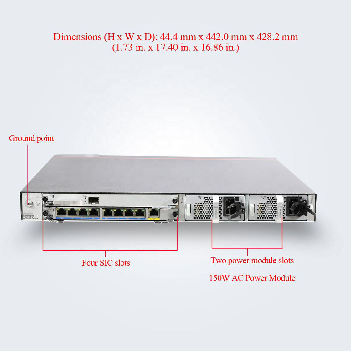 Netengine AR6140-16G4XG 02352MQU 4*GE WAN 4*SFP+ 12*GE LAN Enterprise Routers

