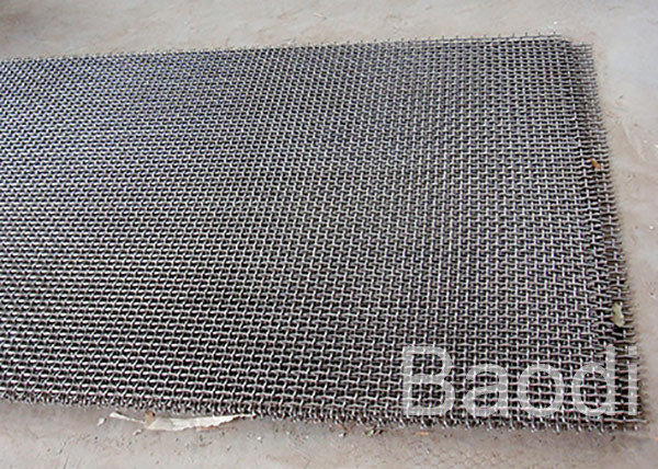 Mining Plain Weave Crimped Mesh Galvanized Wire