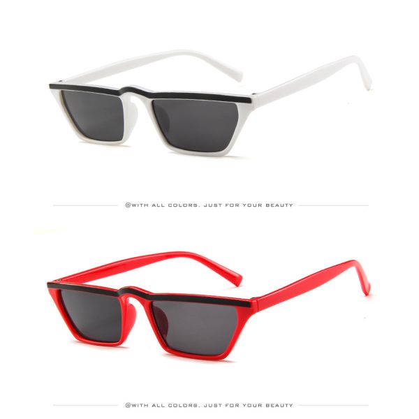 Men Women Trend Small Box Cool Cat Eye Glasses Outdoor Catwalk Travel Sunshade