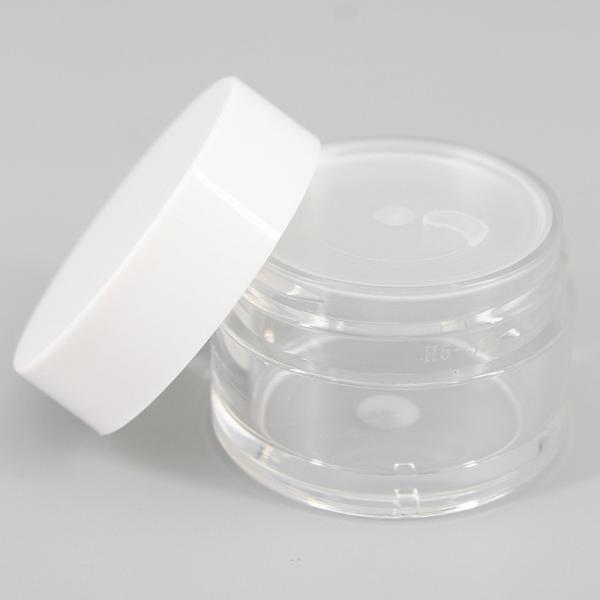Creme facial que empacota recipientes cosméticos vazios transparentes do cilindro 25ml