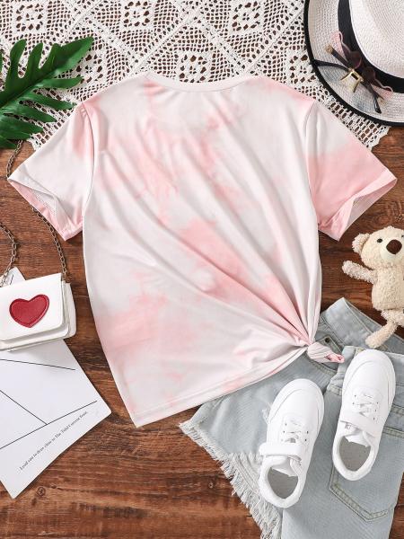 Summer Cotton Girls T-Shirts 180gsm With Round Neck Collar