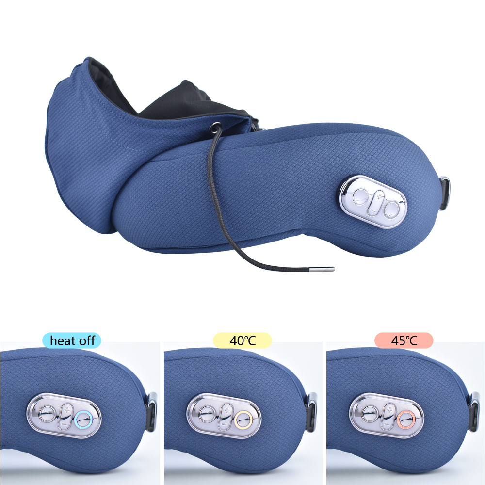 Intelligent Shiatsu Smart Electric Neck Massage Inflatable Air Cushion Travel Scarf Neck Pillow Case With Hood