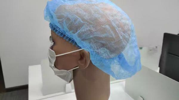 cheap surgically disposable  seller head cover net non woven mob clip cap Factory price disposable colorful nonwoven strip cap
