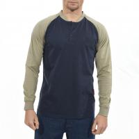 CAT2 Fireproof Long Sleeve Shirt CFR 7oz For Men Working Navy Khaki