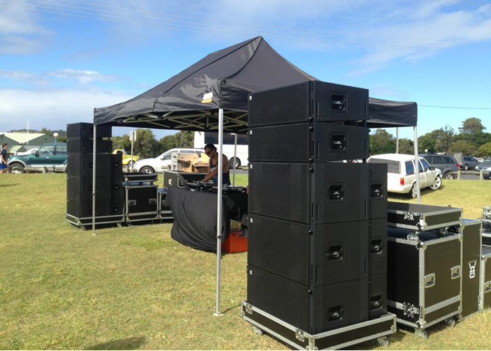 Pro Sound Dj Audio Line Array Speakers Waveguide , 10 Line Array System