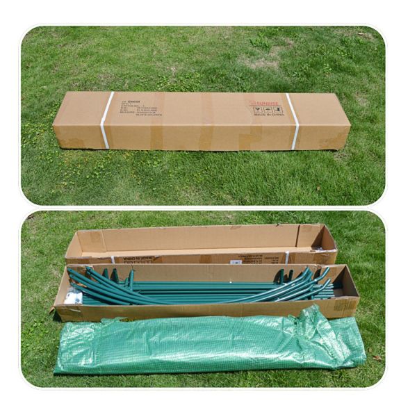 New  Design iron double door arch greenhouse，garden balcony vegetable insulation shed greenhouse， ice proof rain proof