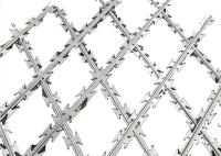 100*200mm Mesh Size Concertina Barbed Tape Ss316 304 Stainless Steel Welded