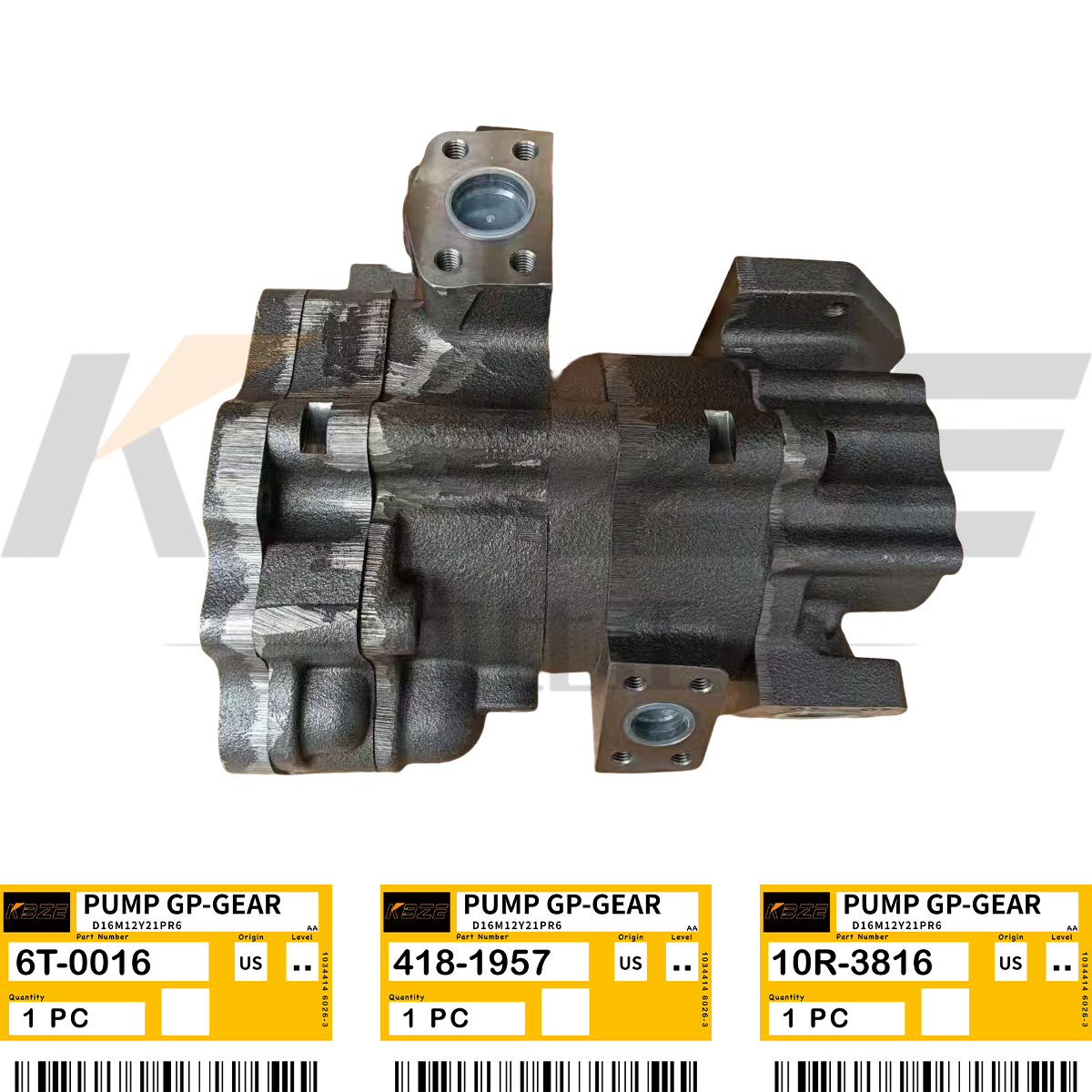 KBZE 6T-0016 4181957 10R3816 NEW GEAR PUMP ASSY FITS CATERPILLAR D6H D7H TRACK TYPE TRACTOR