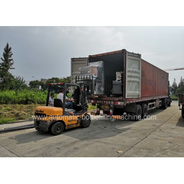 SUS Automatic Water Bottle Filling Machine , Pet Water Bottling Equipment