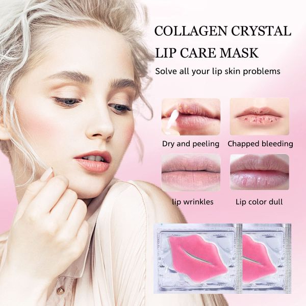 Whitening Hydrating Lip Care Mask Private Label Collagen Lip Mask Customized Color