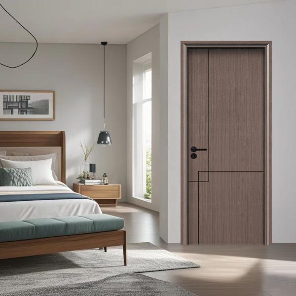 Wood Grain Surface Finishing WPC Honeycomb Door Effective Insulation For Optimal Performance