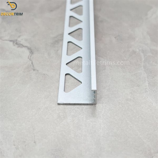 8mm 10mm 12mm Aluminum Tile Trim L Shape Custiom Thickness 0.5mm 2mm