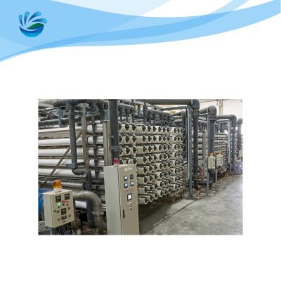 Grande planta de tratamento da água da osmose reversa do sistema da dessanilização do Seawater