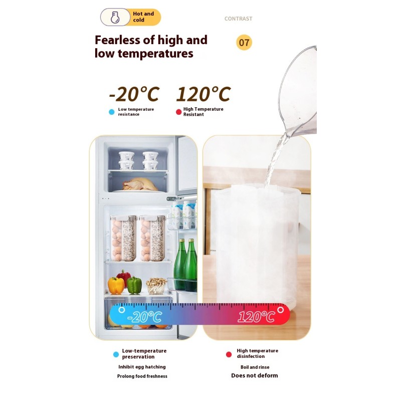 Factory Direct Sale BPA Free Modern 4-Compartment Airtight Plastic Cereal Dispenser Cereal Grain Food Storage Container