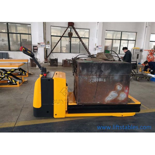 Батарея 1 тонны привелась в действие тележку паллета 2000kg высокого подъема 2500kg 1000mm с подъемом платформы