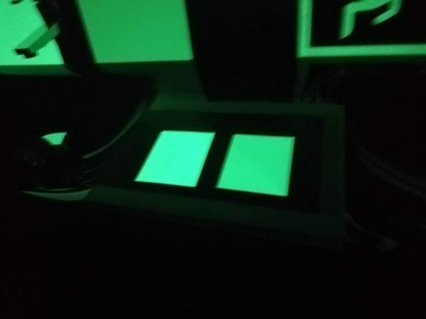 OEM 0.62m Photoluminescent Self Adhesive Vinyl Glow In The Dark Vinyl Stickers