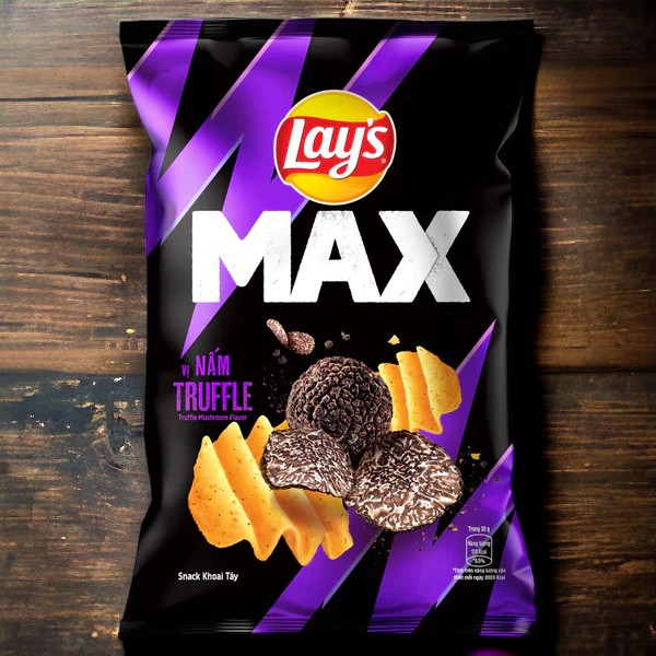 Lay's 42 g Max Truffle Mushroom Flavor Chips Wholesale - Case of 100 PCS for Retailers & Distributors