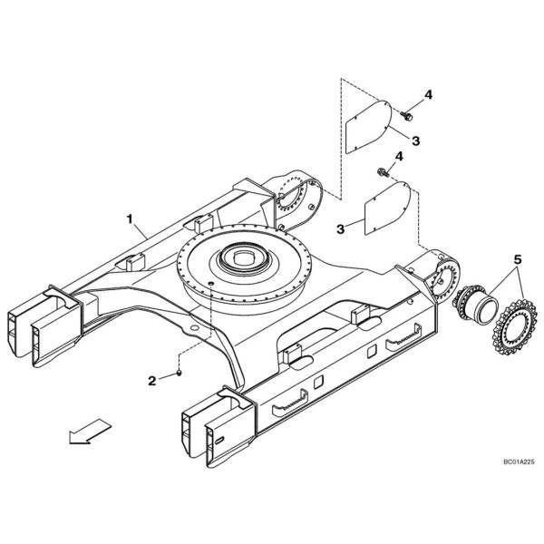 Assy конечной передачи шестерни уменьшения CX210 перемещения KRA1426 CX240 Assy конечной передачи шестерни уменьшения CX210 перемещения KRA1426 CX240