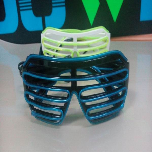 beautiful shutter glasses/el glasses/glow glasses