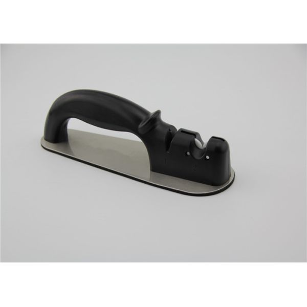 Black Precision Hand Knife Sharpener For Sharp Hollow - Finish Knife Edge 218*74*50mm