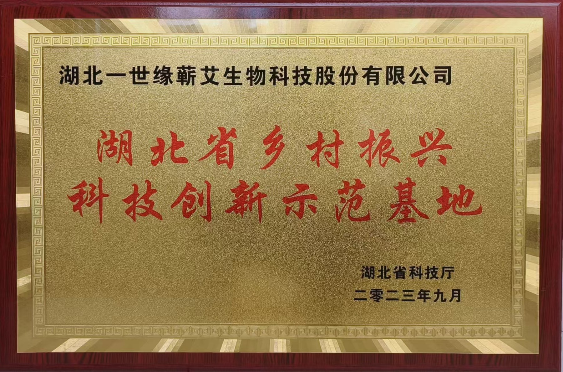 Hubei Yishiyuan Chinese Mugwort Biotechnology Company Limited Certifications