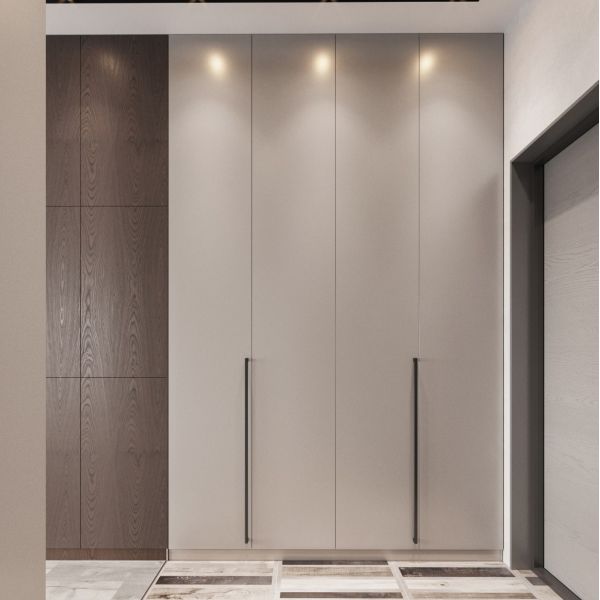 Модульный деревянный внутренний шкаф для хранения уже собранный фанера