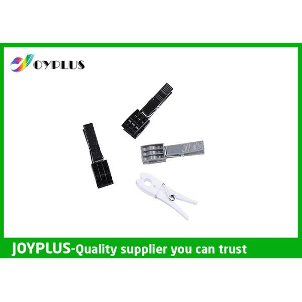 Black White Plastic Clothespins , Strong Clothes Pegs PP / TPR Material