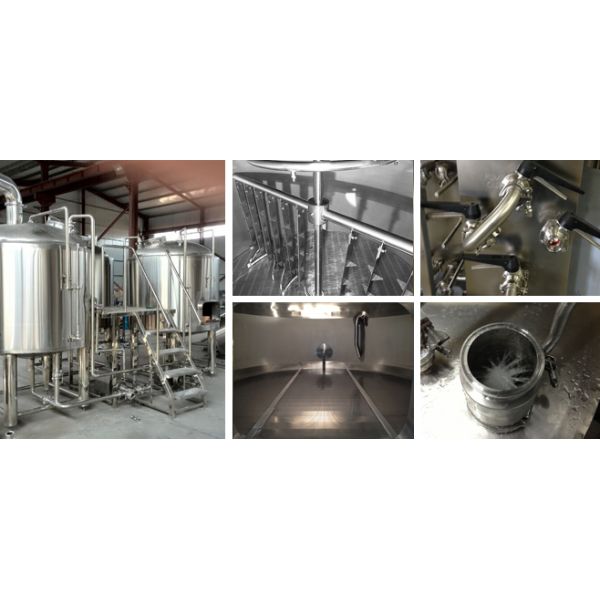Customized Beer Fermentation Equipment / 25BBL Brewing System Four Vessel For Brewing
