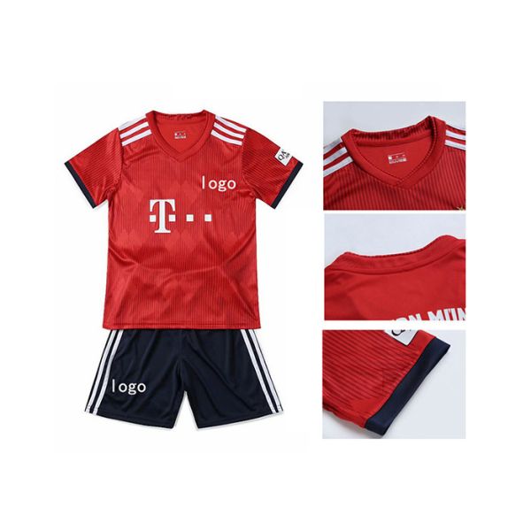 Custom kids soccer jersey full kit with socks football jersey for kids
