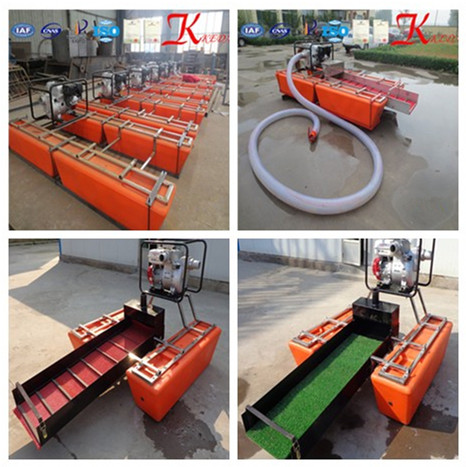 Pontoon Mini Gold Mining Dredger with Sand Suction Pump / Honda Engine