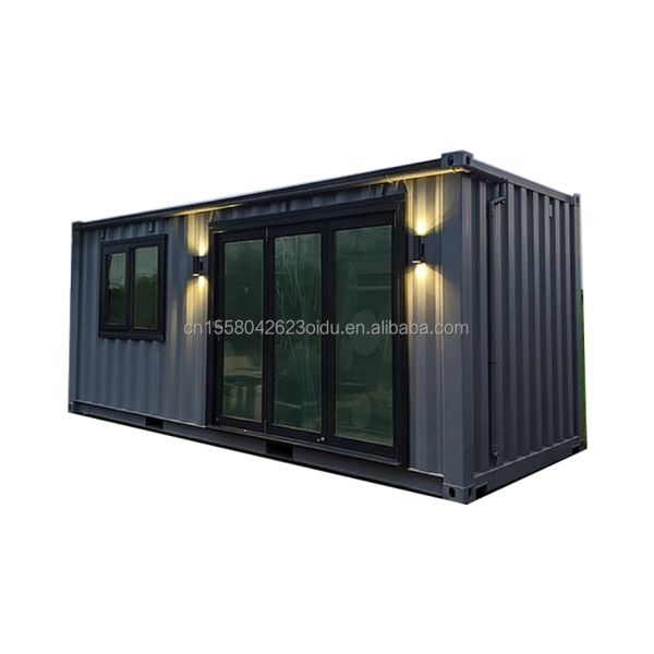 Aluminum Alloy Windows EU 20 FT Prefabricated Steel Container House for Outdoor Living in Residential Forest Tiny Houses