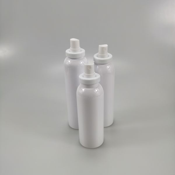 PET Collar 100ml 120ml 150ml 180ml 200ml White Sunscreen Spray Bottle for Toner